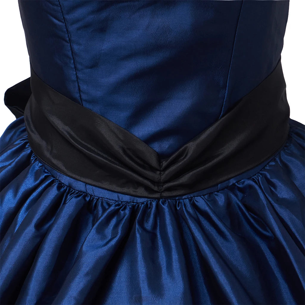 Victorian Rococo Blue Dress