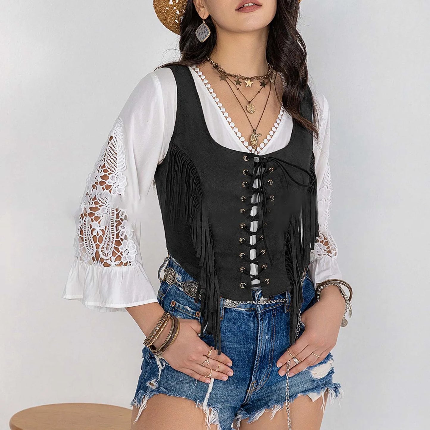 Women's  Western Vest Chic