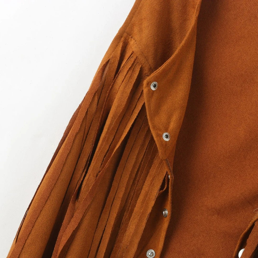 Fringe Western Sleeveless Jacket