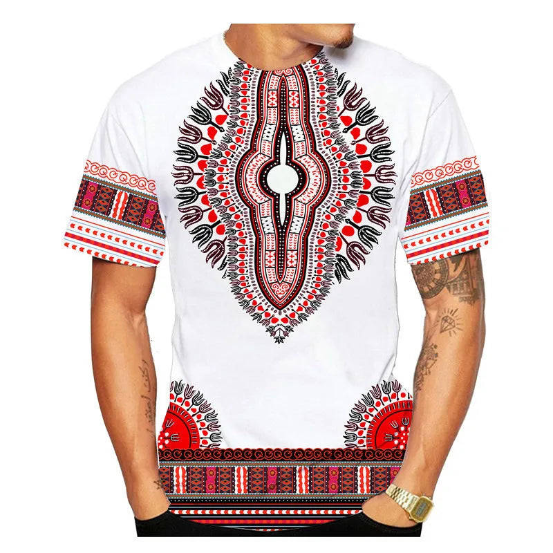 African Ethnic Pattern Men's T-Shirt