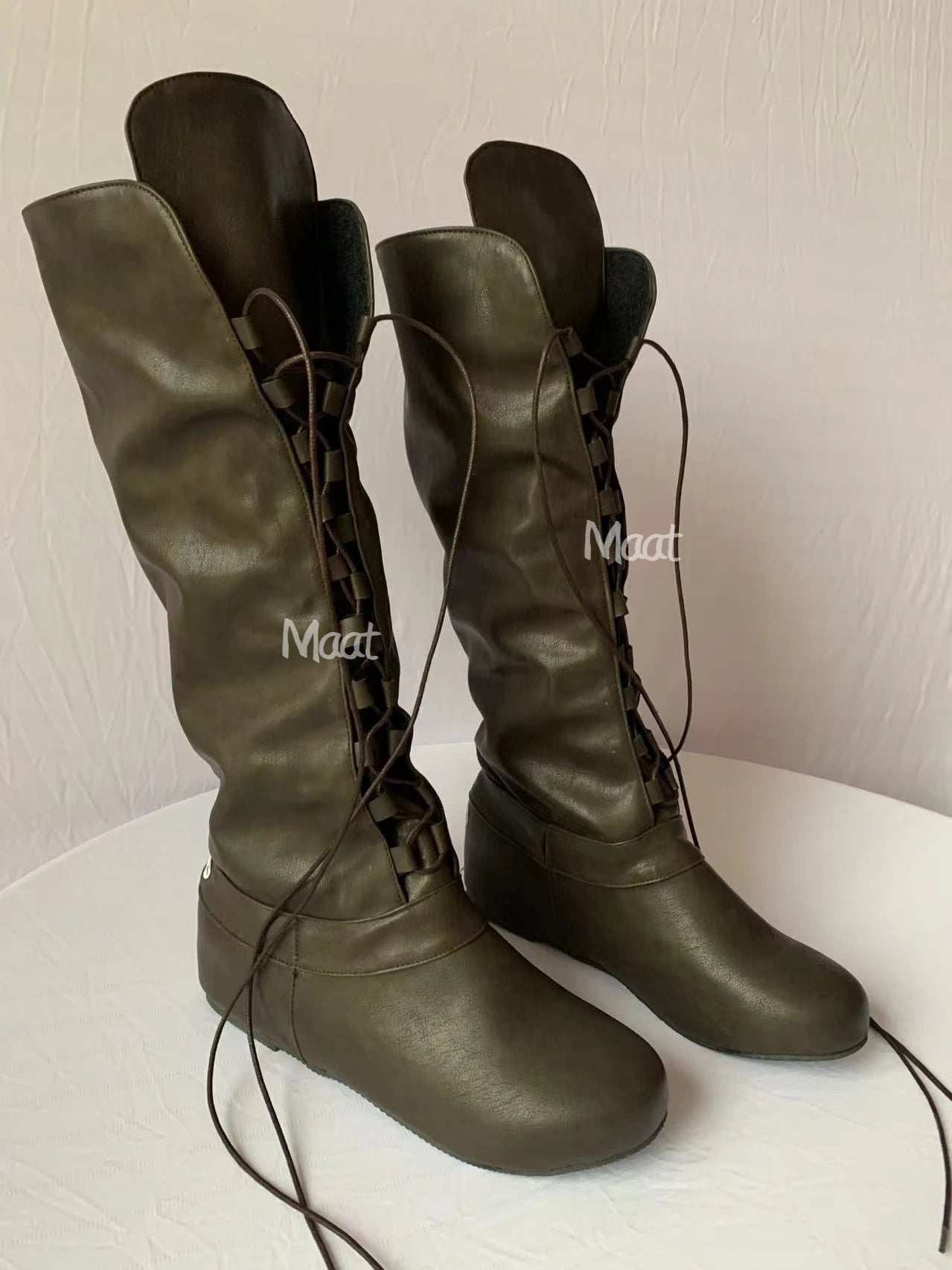 Medieval Boots Faux Leather