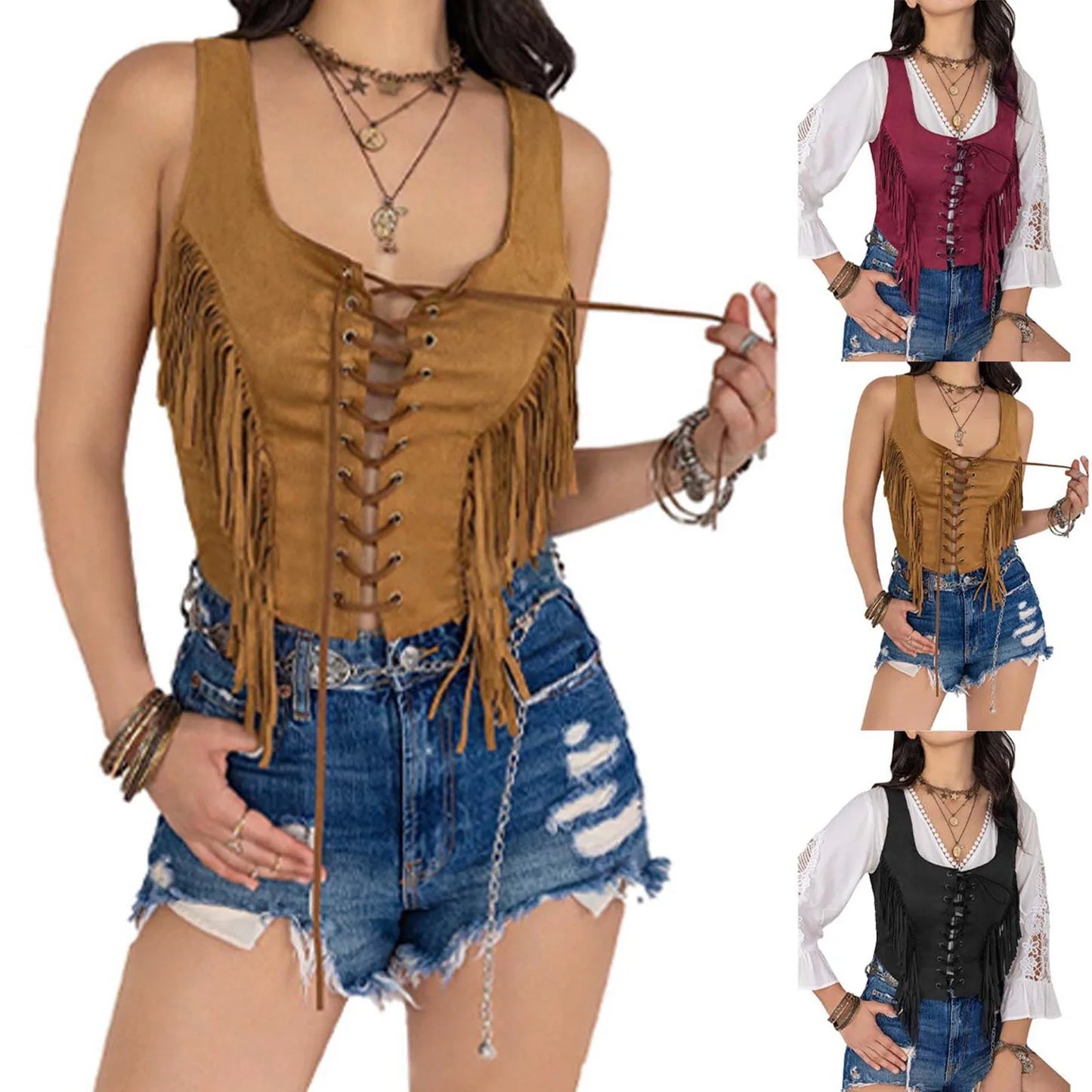 Women's  Western Vest Chic