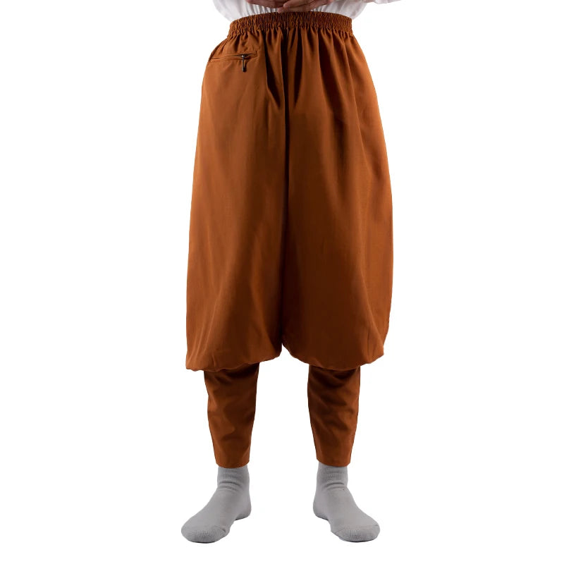 2023 Summer Cotton Cambric Monk Pants Buddhist Zen Lay Trousers Traditional Chinese Bottoms Buddha Shaolin Monk Kung Fu Pants