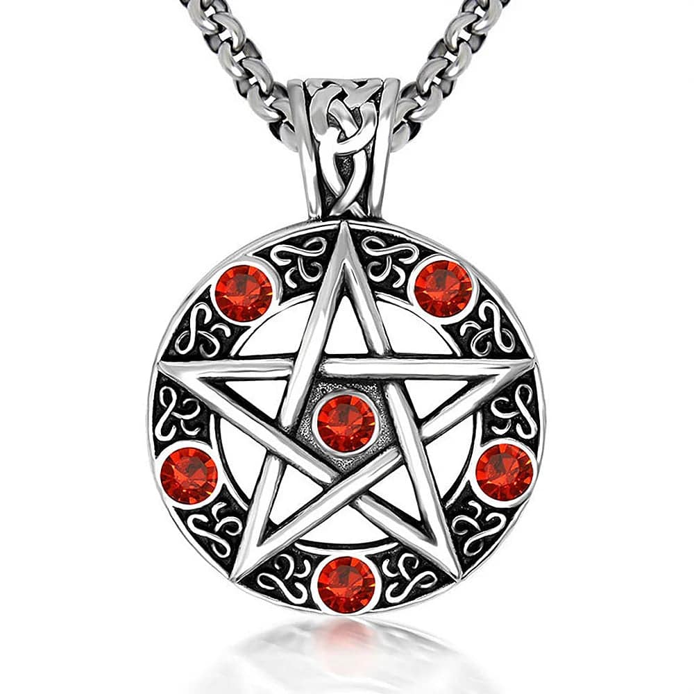 Steel Pentagram Necklace