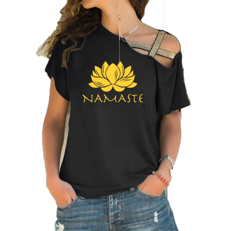 Stylish Namaste  T-shirt Women 