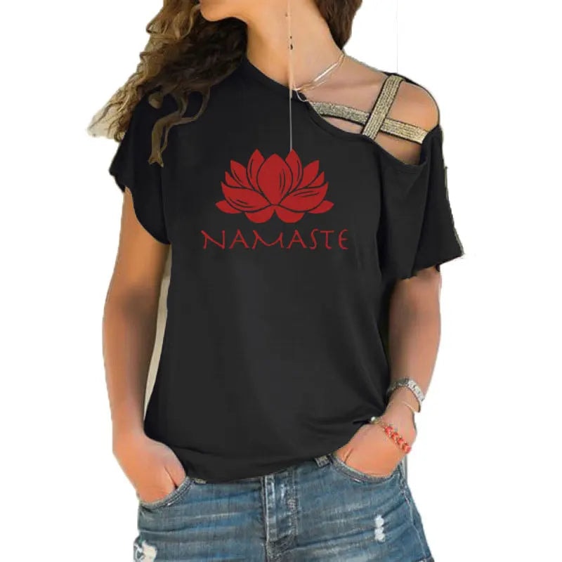 Stylish Namaste  T-shirt Women 