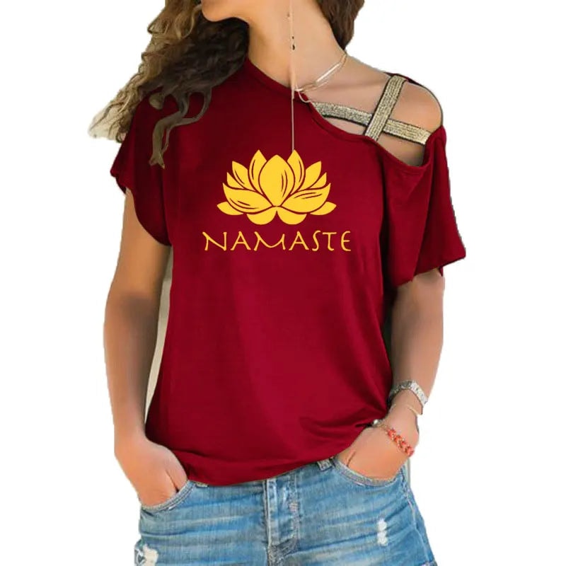 Stylish Namaste  T-shirt Women 