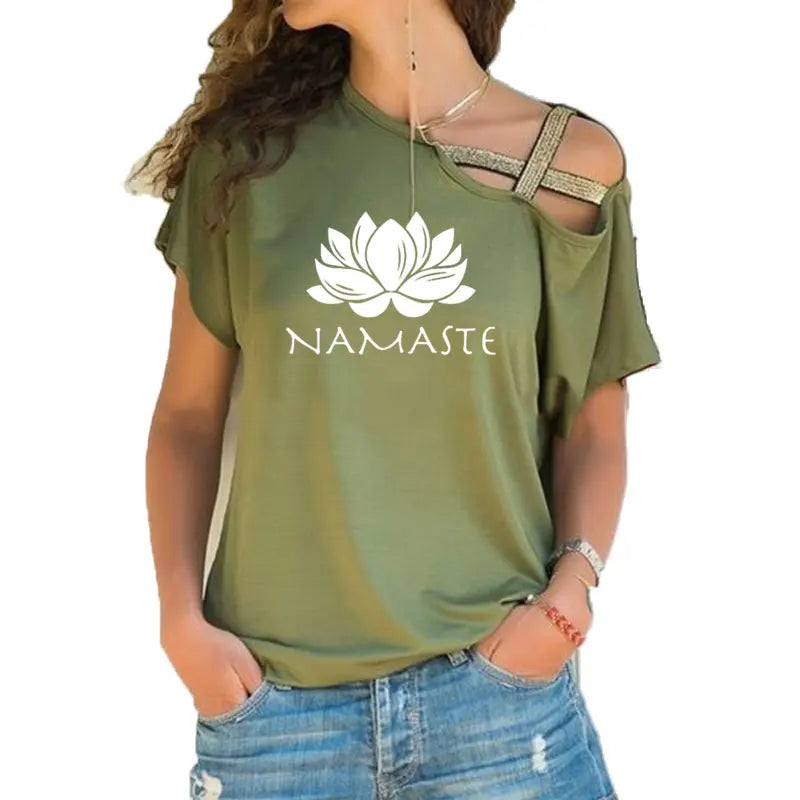 Stylish Namaste  T-shirt Women 