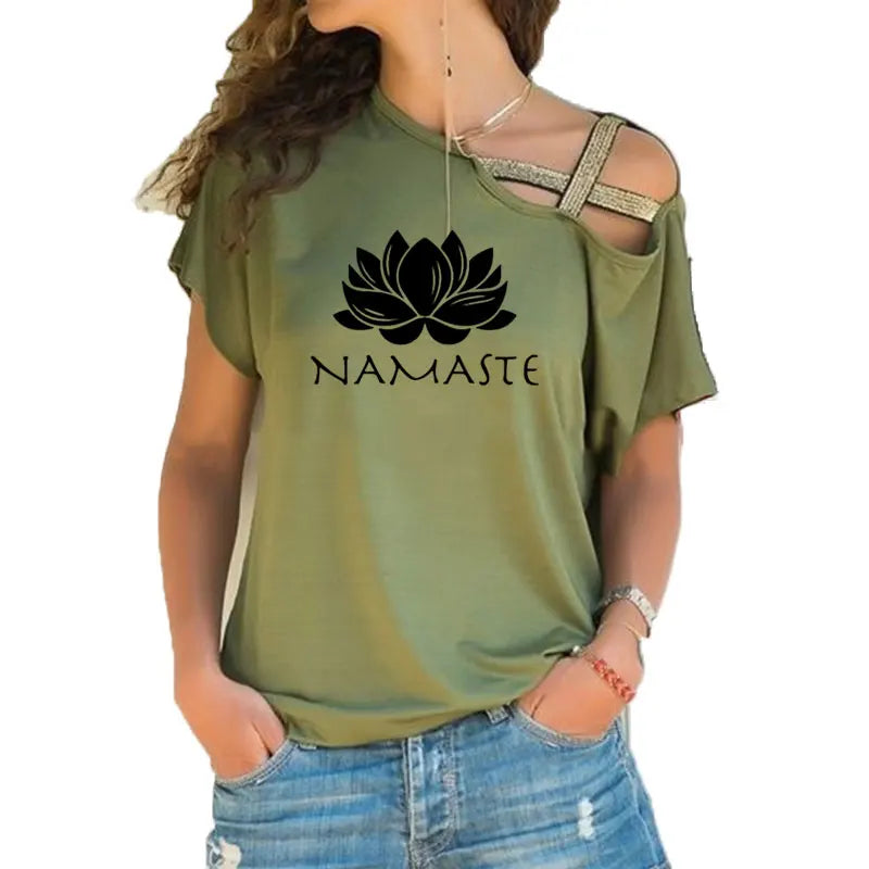 Stylish Namaste  T-shirt Women 