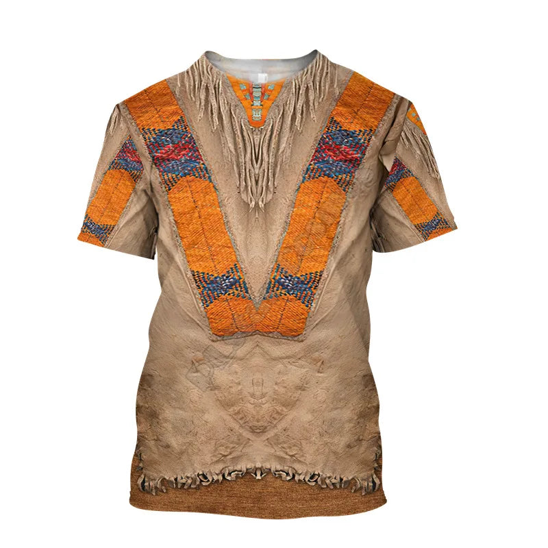 T-shirt Printed Native American 