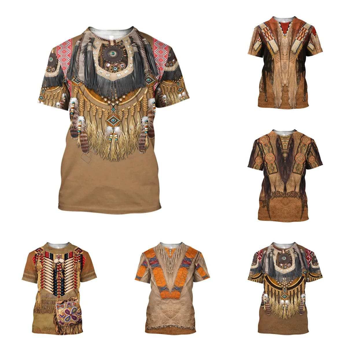 T-shirt Printed Native American 