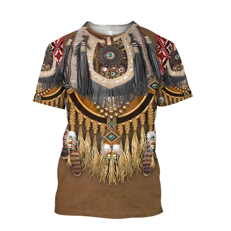 T-shirt Printed Native American 