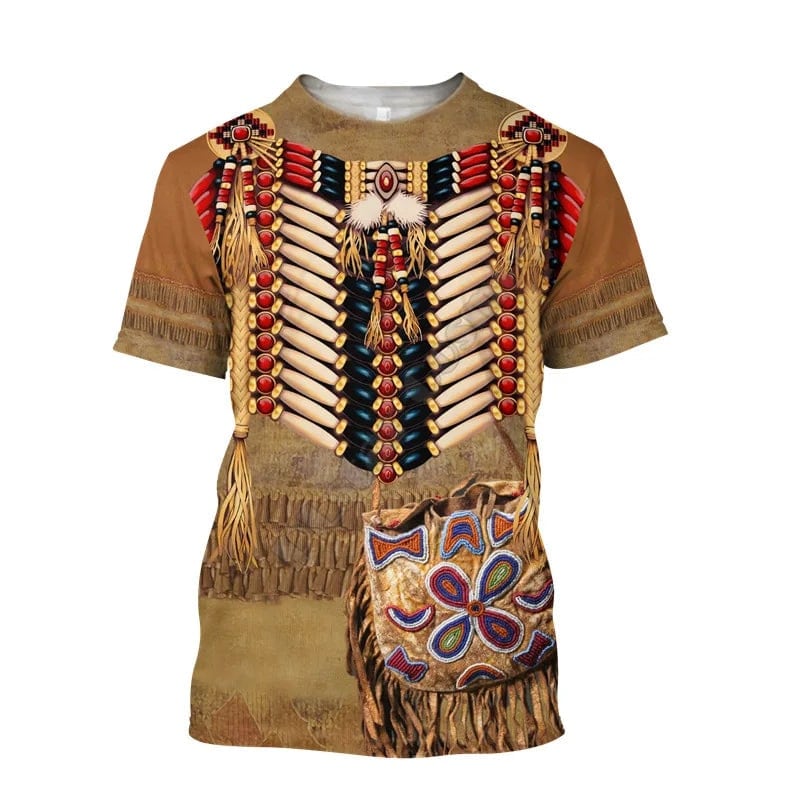 T-shirt Printed Native American 