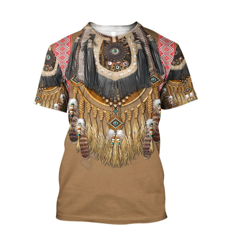 T-shirt Printed Native American 