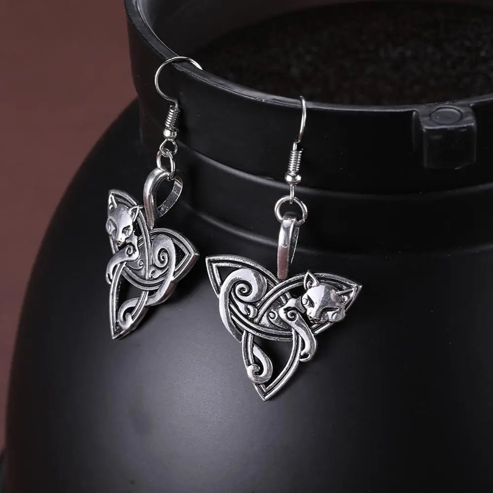 Tribal Celtic knot Earrings 