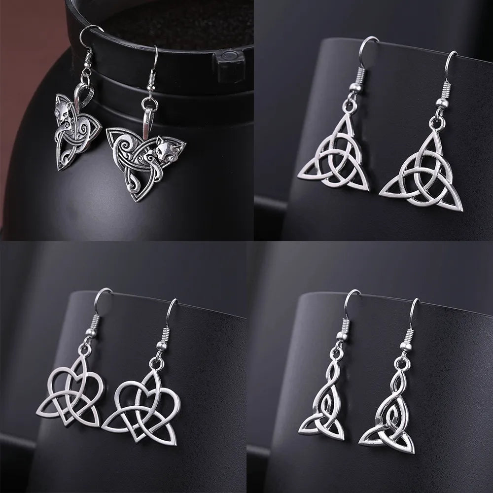 Tribal Celtic knot Earrings 