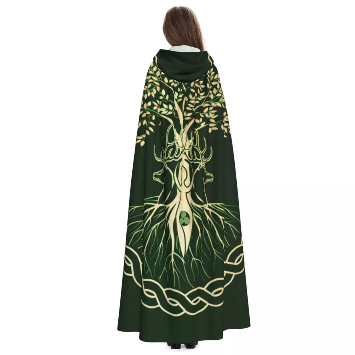 Vivid  Tree Life  Hooded Cloak