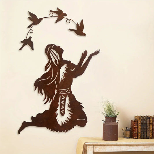Woman Native Spirit Wall Art
